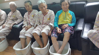 혈액 순환에 좋은 족욕 실시~