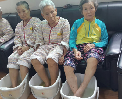 혈액 순환에 좋은 족욕 실시~