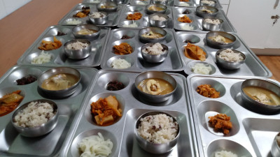 점심식사(찰밥)