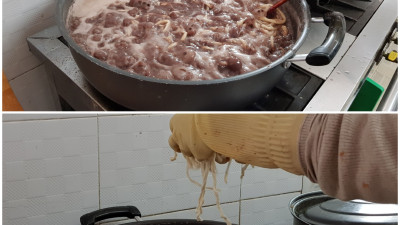 직접만든 달콤하고 고소한 팥죽