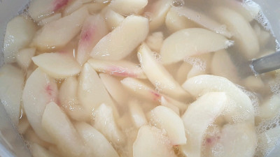 시원 달달한 복숭아 조림~