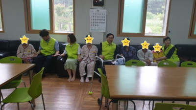 광주은행 빛가람점에서 수박과 화장지를 후원해 주셨습니다