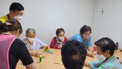 풍성한 국화꽃 만들기